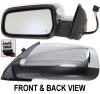 bran new side view door mirror with chrome