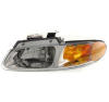 plymouth van front headlamp lens and housing assembly