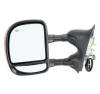 dual arm extending f250 f350 telescopic mirror with power heated glass and signal on side