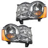2008 2009 2010 grand cherokee hid headlights pair set