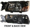 forester headlamp lens and housing assembly