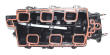 Monte Carlo upper air Intake Manifold Plenum Repair Kit 3.8 Liter 3800 Manifold Bottom View
