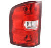 silverado pickup rear tail light lens cover and housing assembly