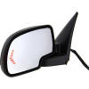 power heated mirror with turn signal in glass