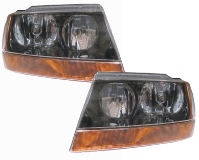 Jeep Grand Cherokee Laredo Headlights Pair